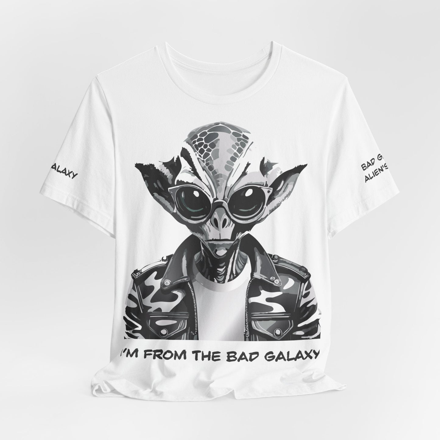 Alien Tee Shirt From Bad Galaxy Made To Order 100 Percent Cotton Eco Friendly Inks