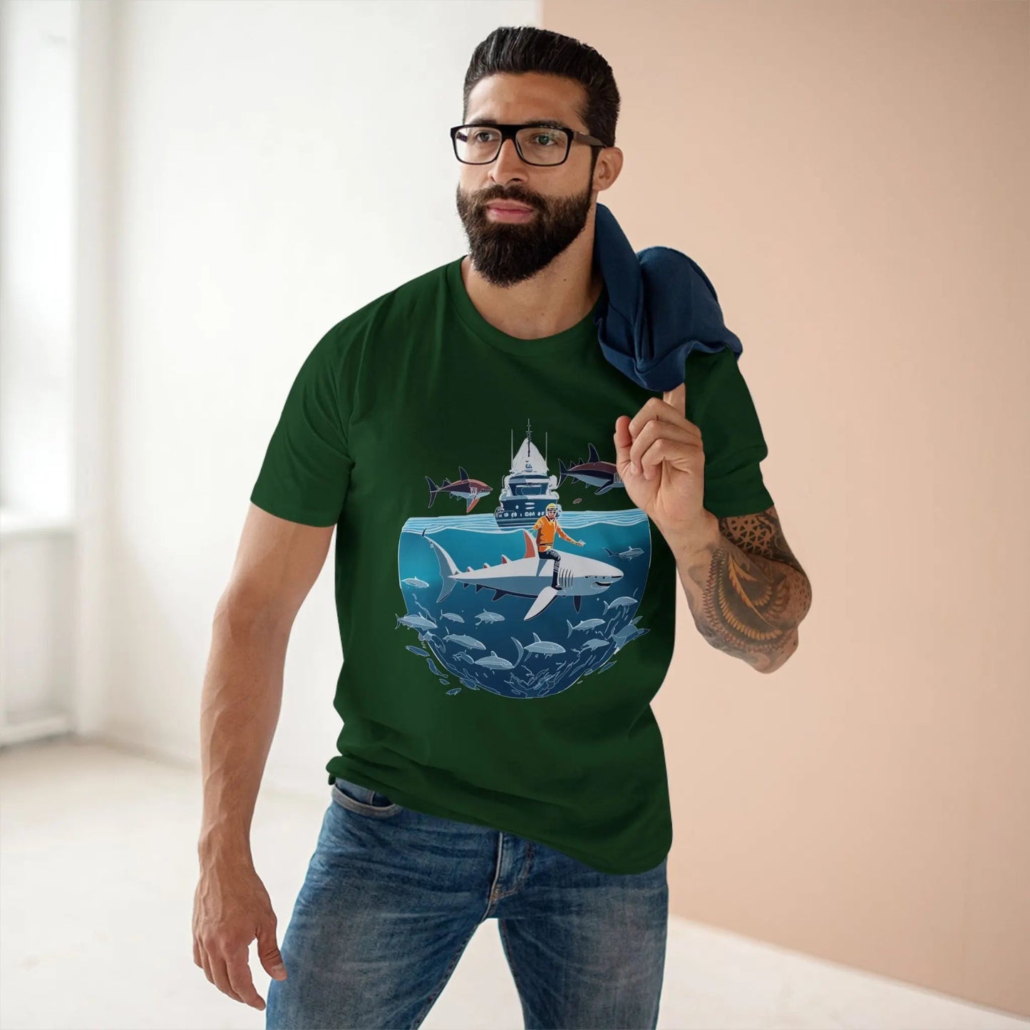 Ocean Coast Graphic Unisex 100 Cotton Staple Tee 5