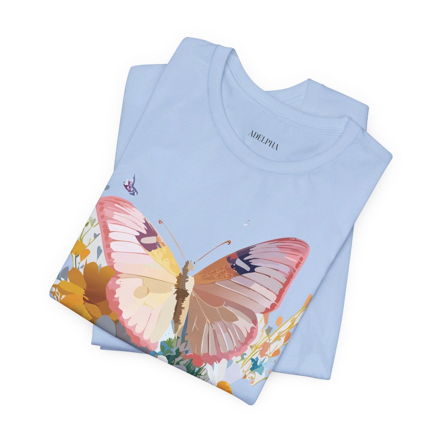 Butterfly Graphic Tee Unisex Short Sleeve Art Design By Adelpha