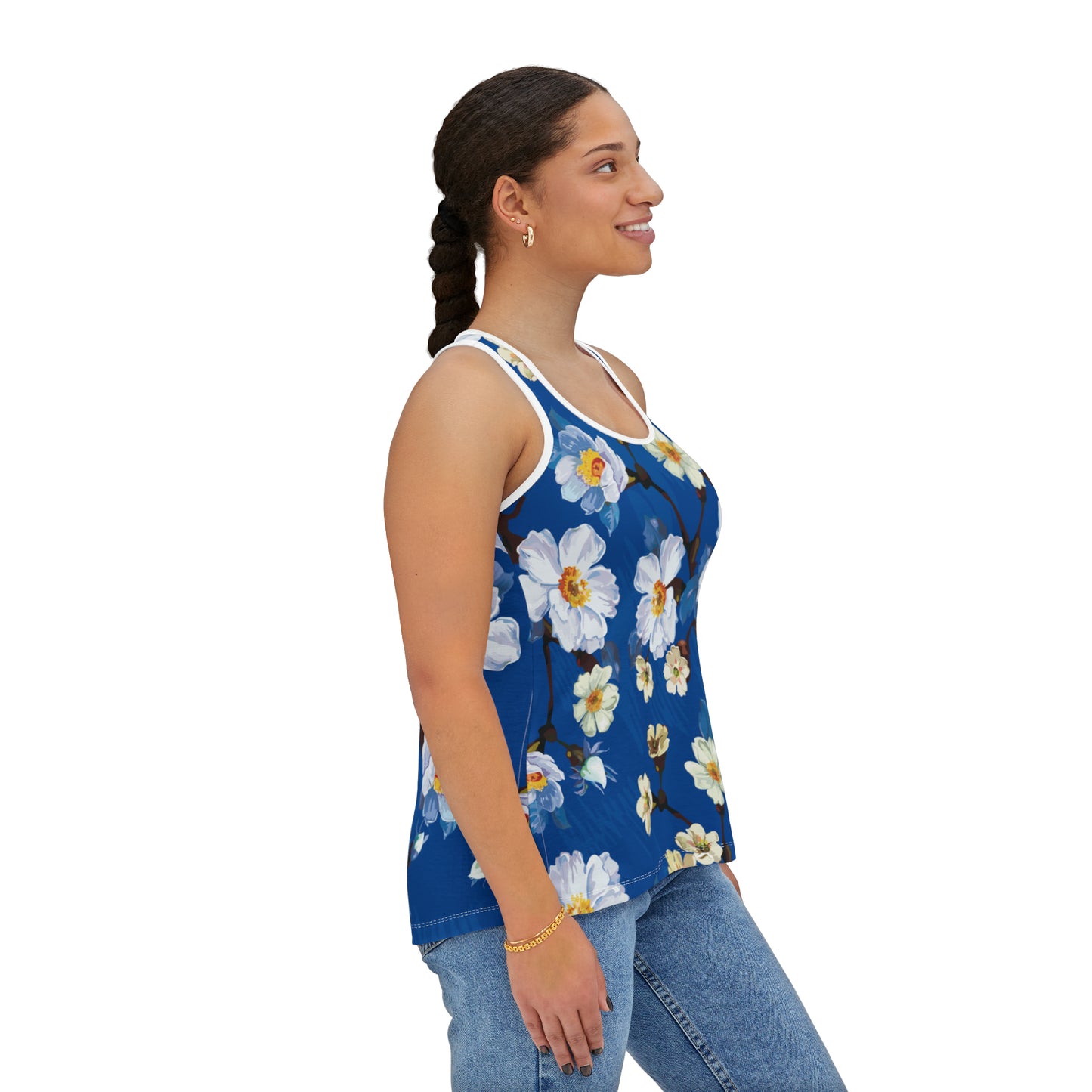 Camiseta de tirantes de verano con estampados florales