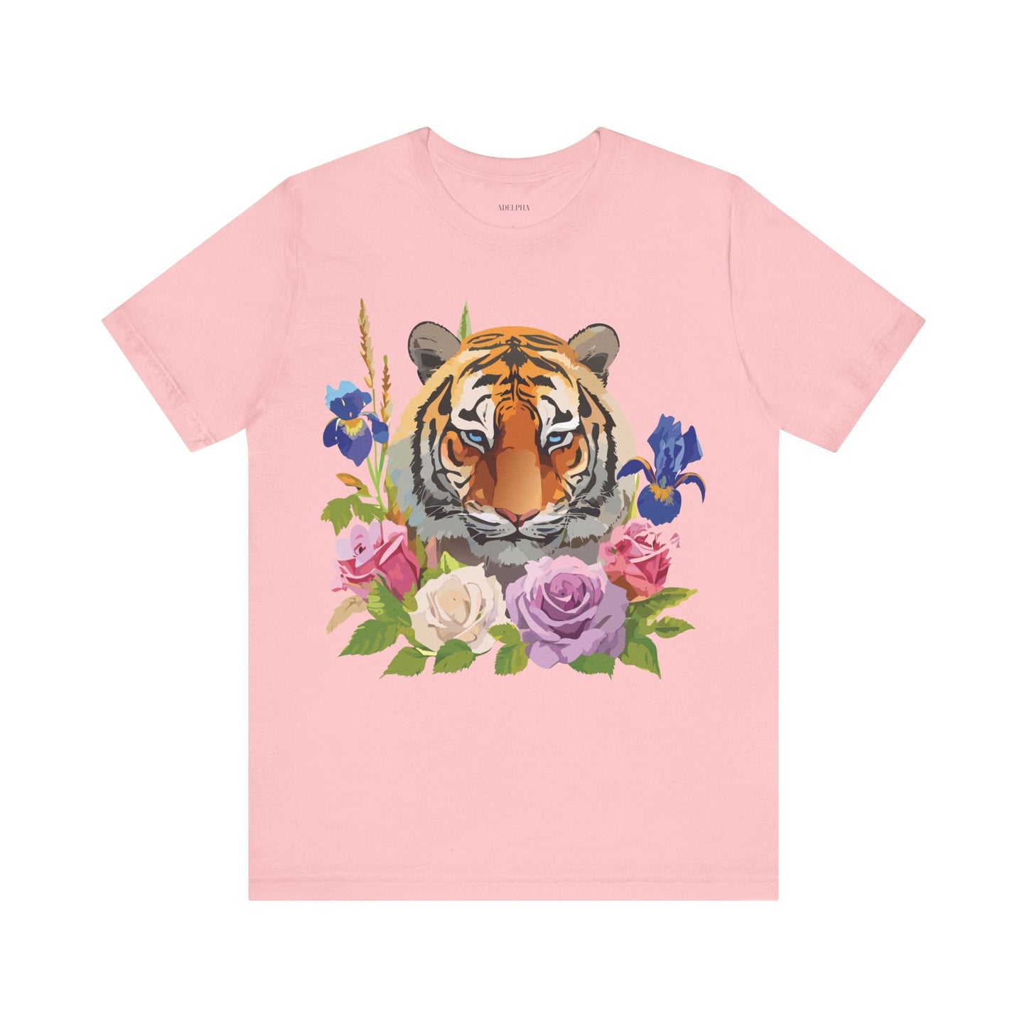 Tiger Graphic Tee Unisex Short Sleeve Tee With Vintage Inspired Artwork By Adelpha