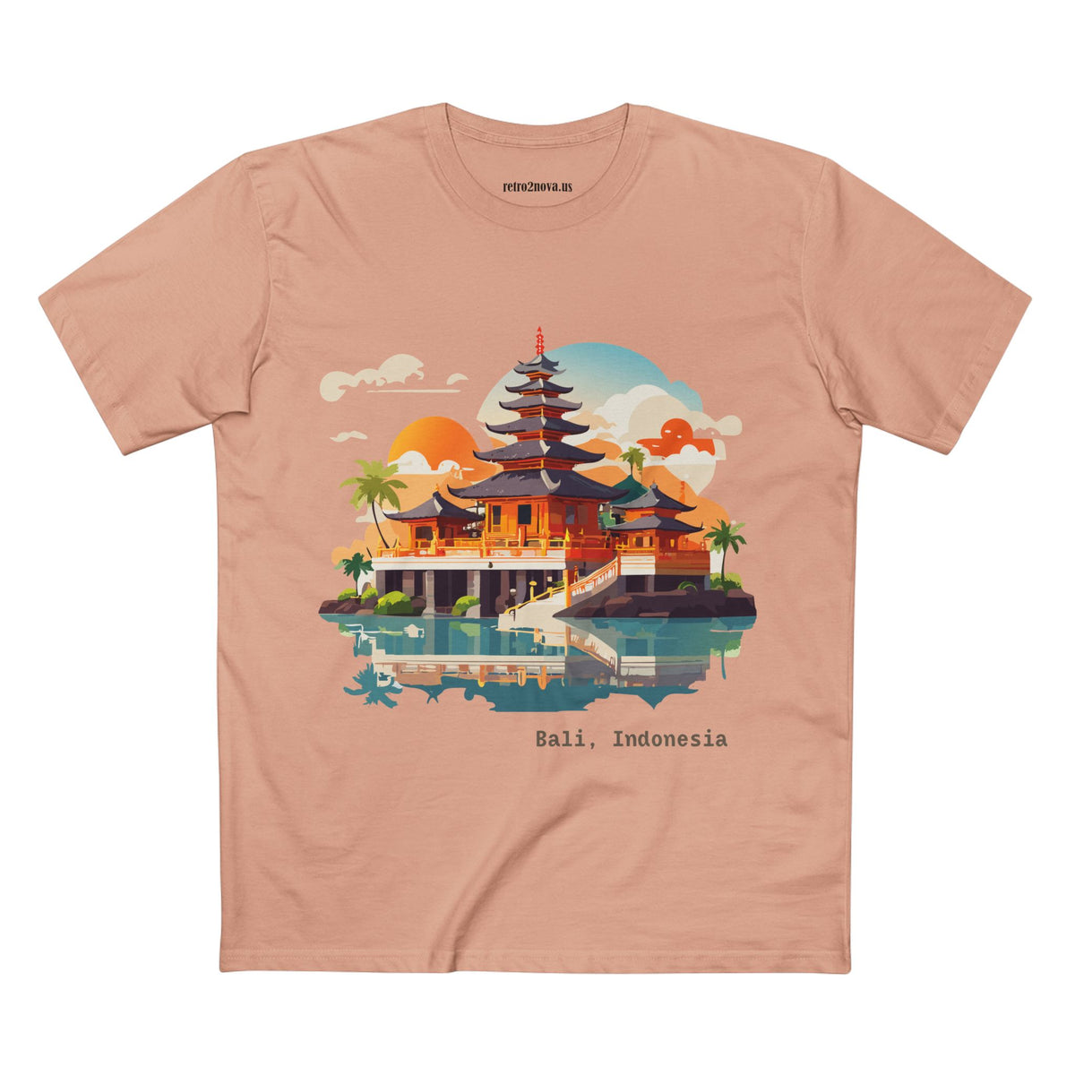 Bali Temple Illustration T-Shirt | Bali Indonesia Travel Tee