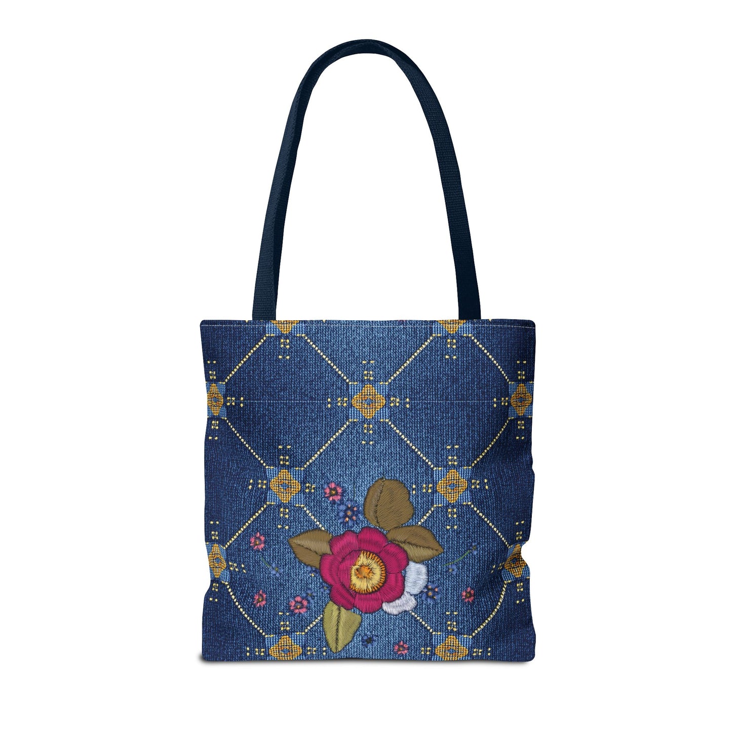 DENIM PRINT CANVAS BAG HIGH-QUALITY 100% SPUN POLYESTER 3 SIZES CANVAS BAG-160