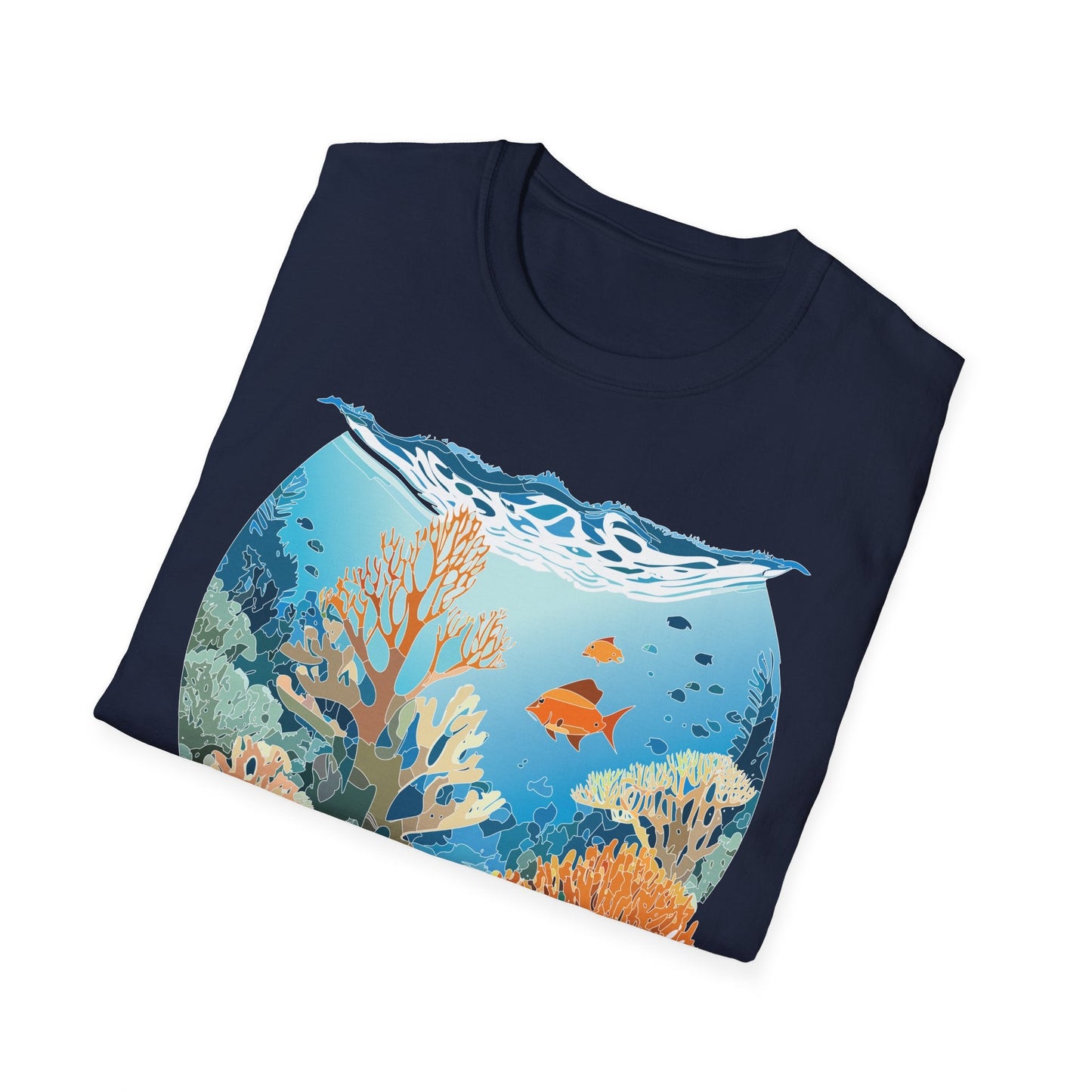 Ocean Graphic Unisex Softstyle Cotton Tee 1
