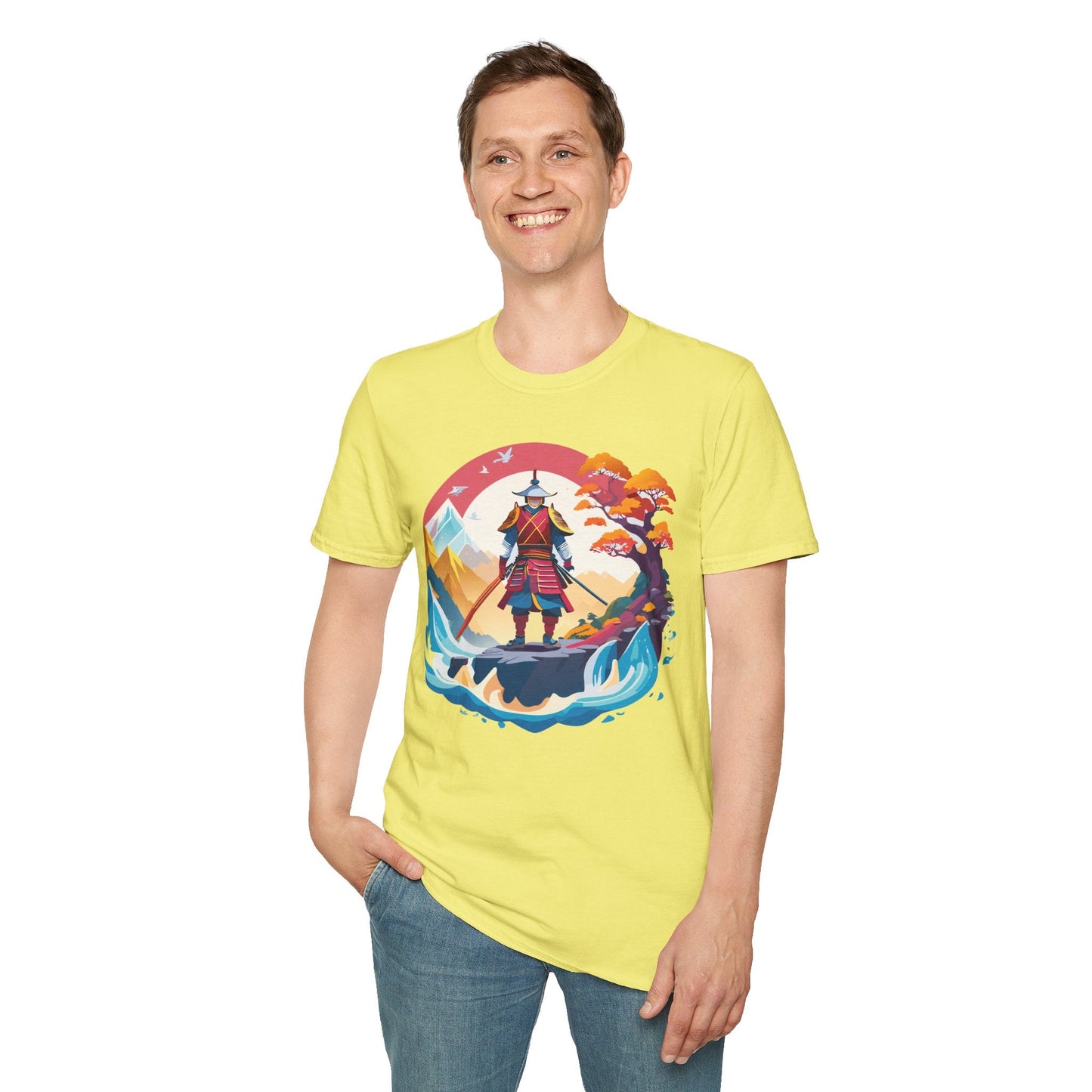 Samurai Shirt Gildan Softstyle 64000 Ring Spun Cotton Unisex Tee For Everyday Comfort