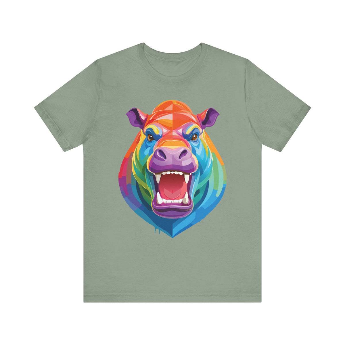 Wild Animals  Graphic Unisex Cotton Bella+Canvas Tee with Art Animal Design ab45