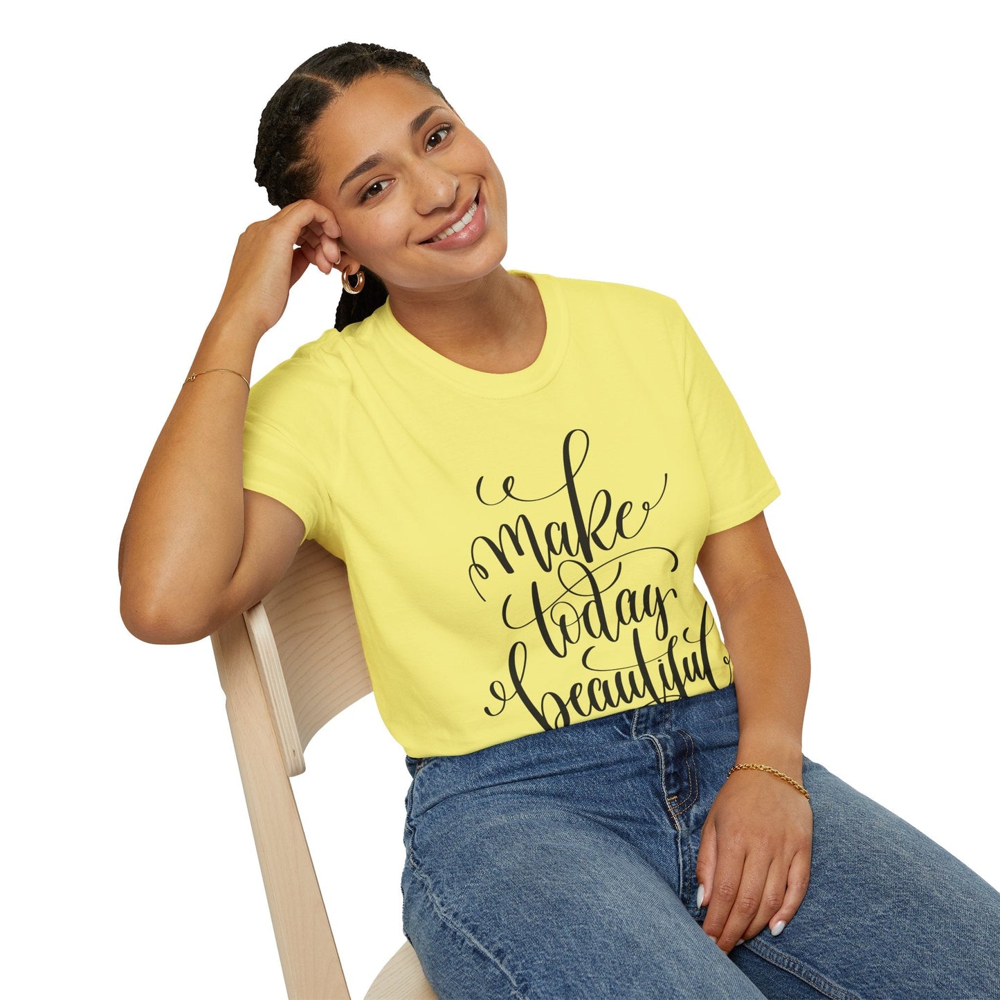Positive Slogan T Shirt Unisex Softstyle Gildan 64000 With Positive Words And Good Quotes Art Tee