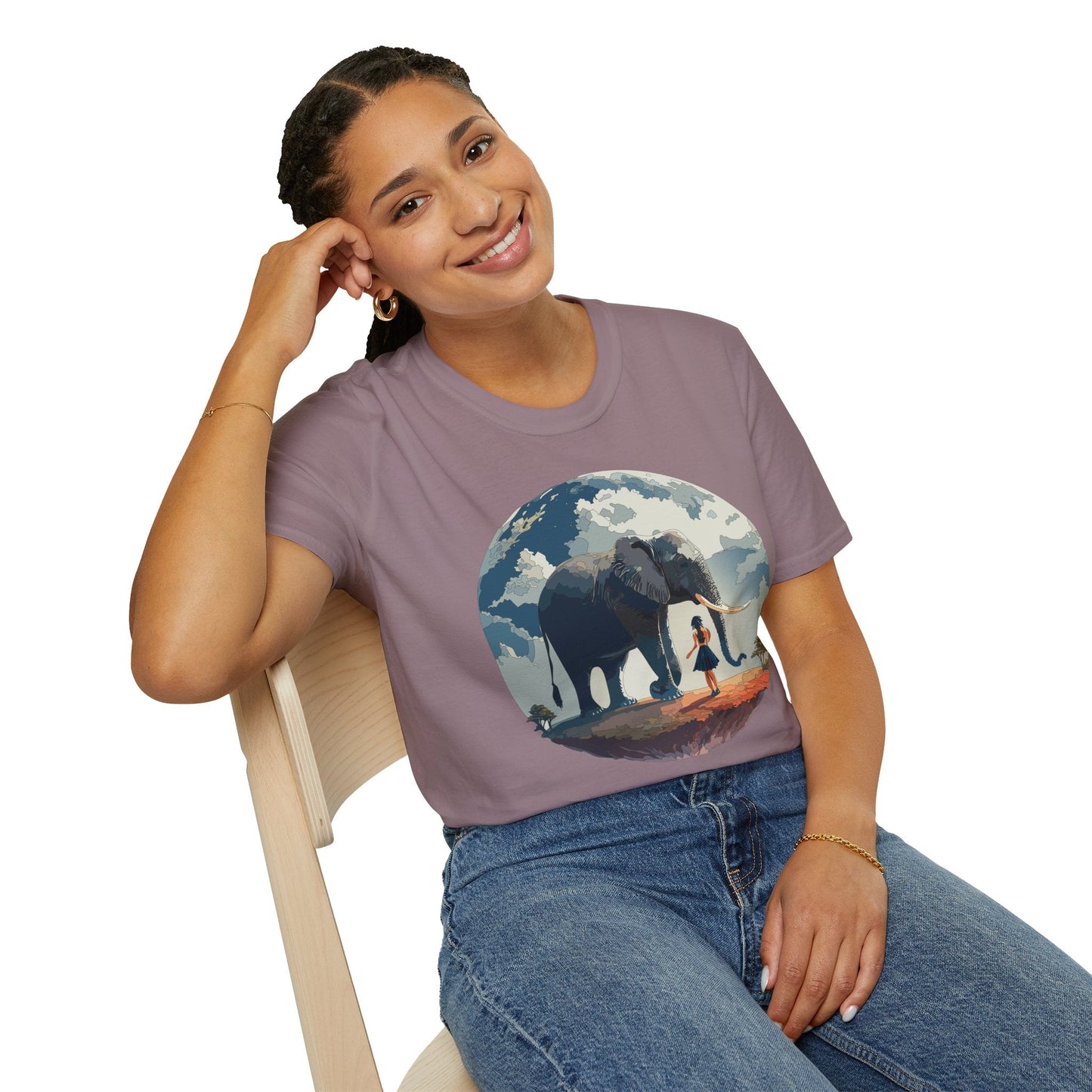 Womens Graphic T Shirt Art Design Tee Softstyle Gildan 64000 100 Percent Ring Spun Cotton