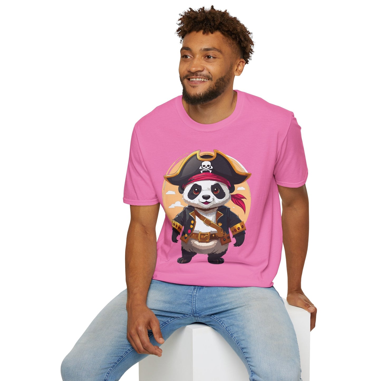 Panda Shirt Unisex T Shirt With Panda Animal Tee Animals Gildan Softstyle 64000 Cotton