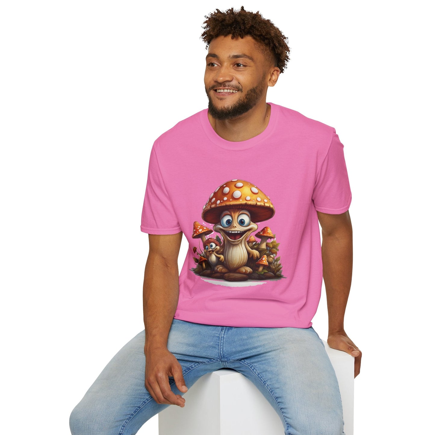 Mashroom Tee Shirt Unisex Softstyle 64000 Comfortable Mushroom Shirt With Funny Fungus Design