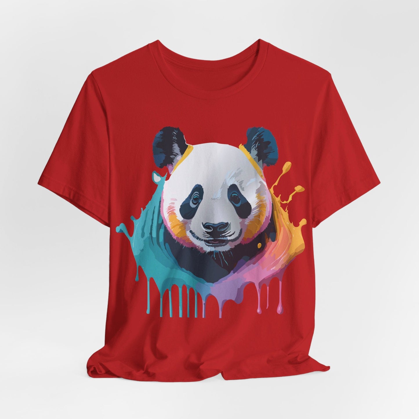Panda Graphic T Shirt Unisex Jersey Short Sleeve Vintage Inspired Art Tee by Adelpha