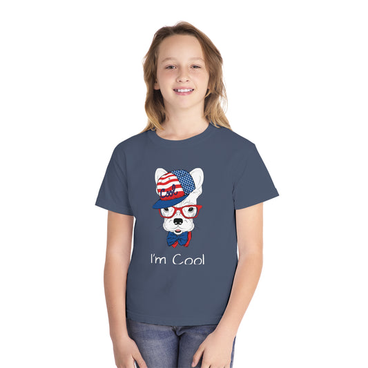 Youth Tee Shirt with Little Dog