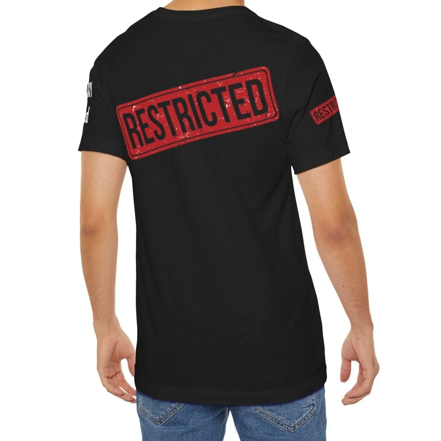 Bad Galaxy Tee Shirt With Red Stamp Made To Order Lightweight 100 Percent Cotton Free Shipping