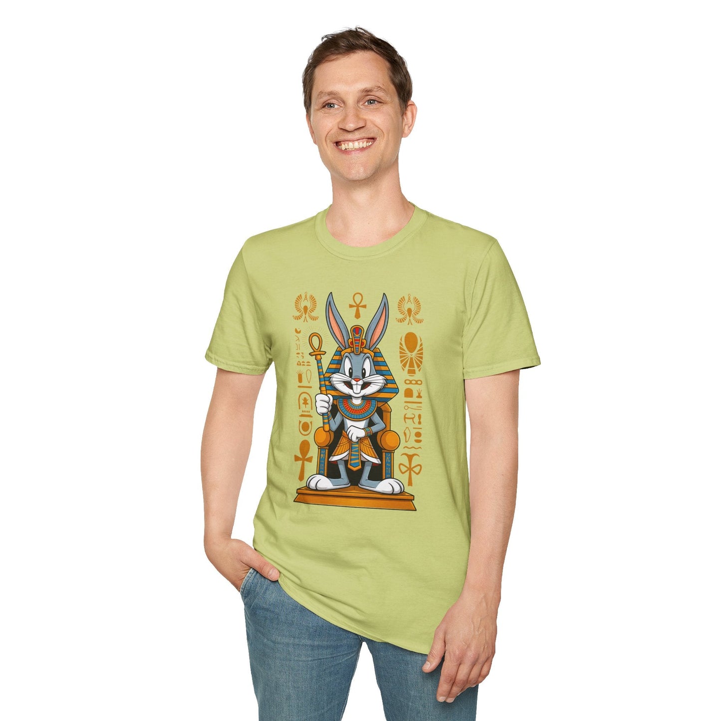 Bugs Bunny T Shirt Unisex Softstyle 64000 Cartoon Animation Tee Ring Spun Cotton