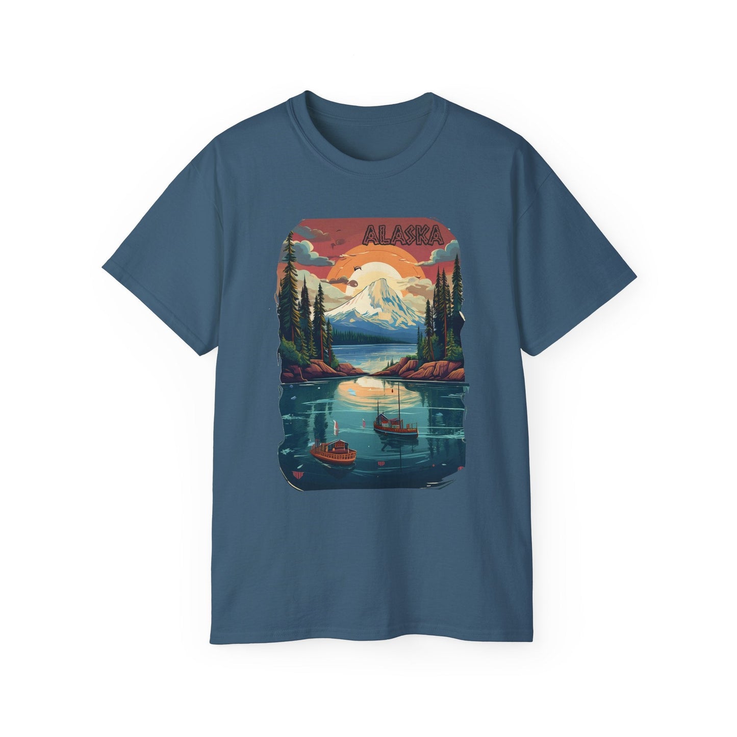 Alaska Graphic Unisex Cotton T‑Shirt 3
