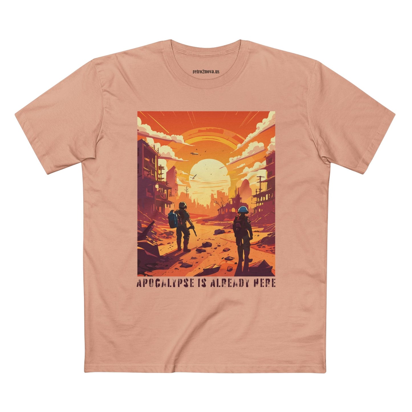 Cataclysm Doomsday Shirt Unisex Premium Cotton Tee With Original Art Design By Retro2Nova
