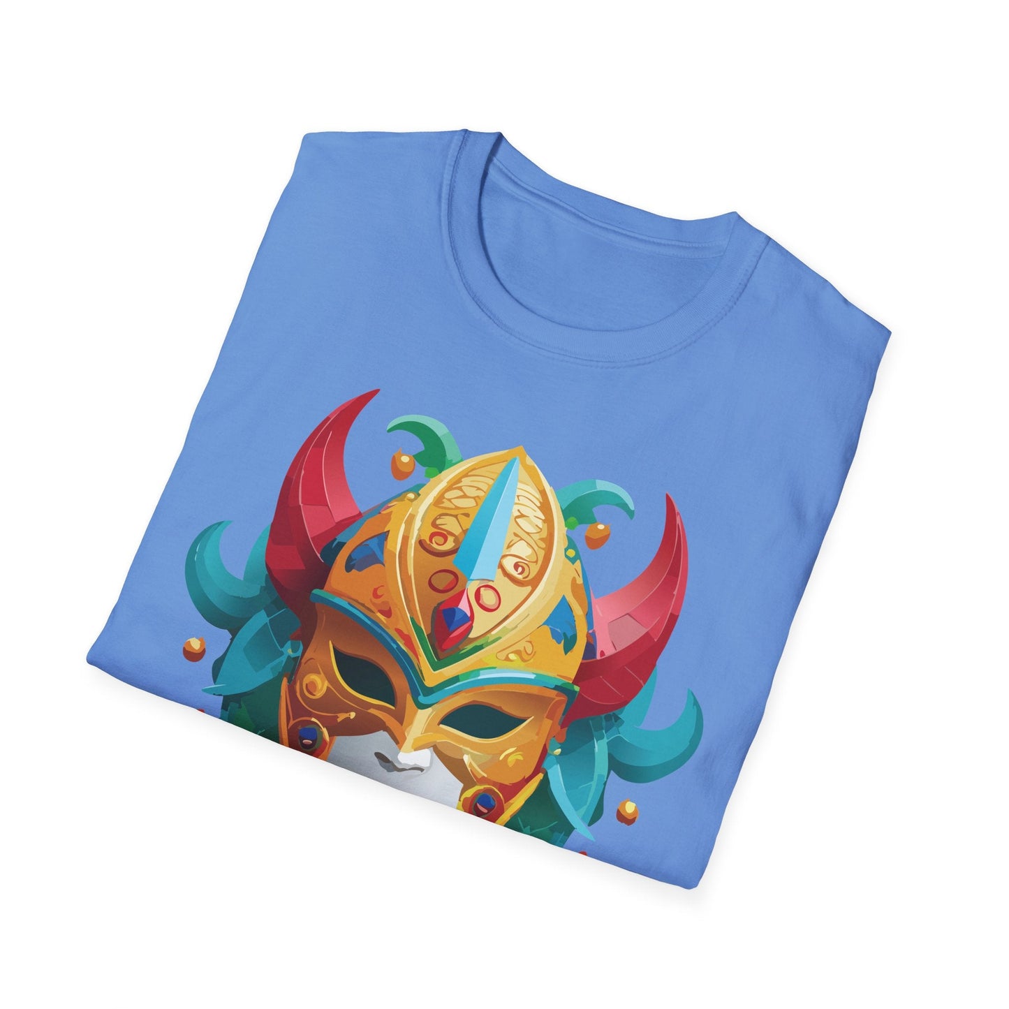 Mask Graphic Unisex Cotton Masquerade Design Artwork Tee 12