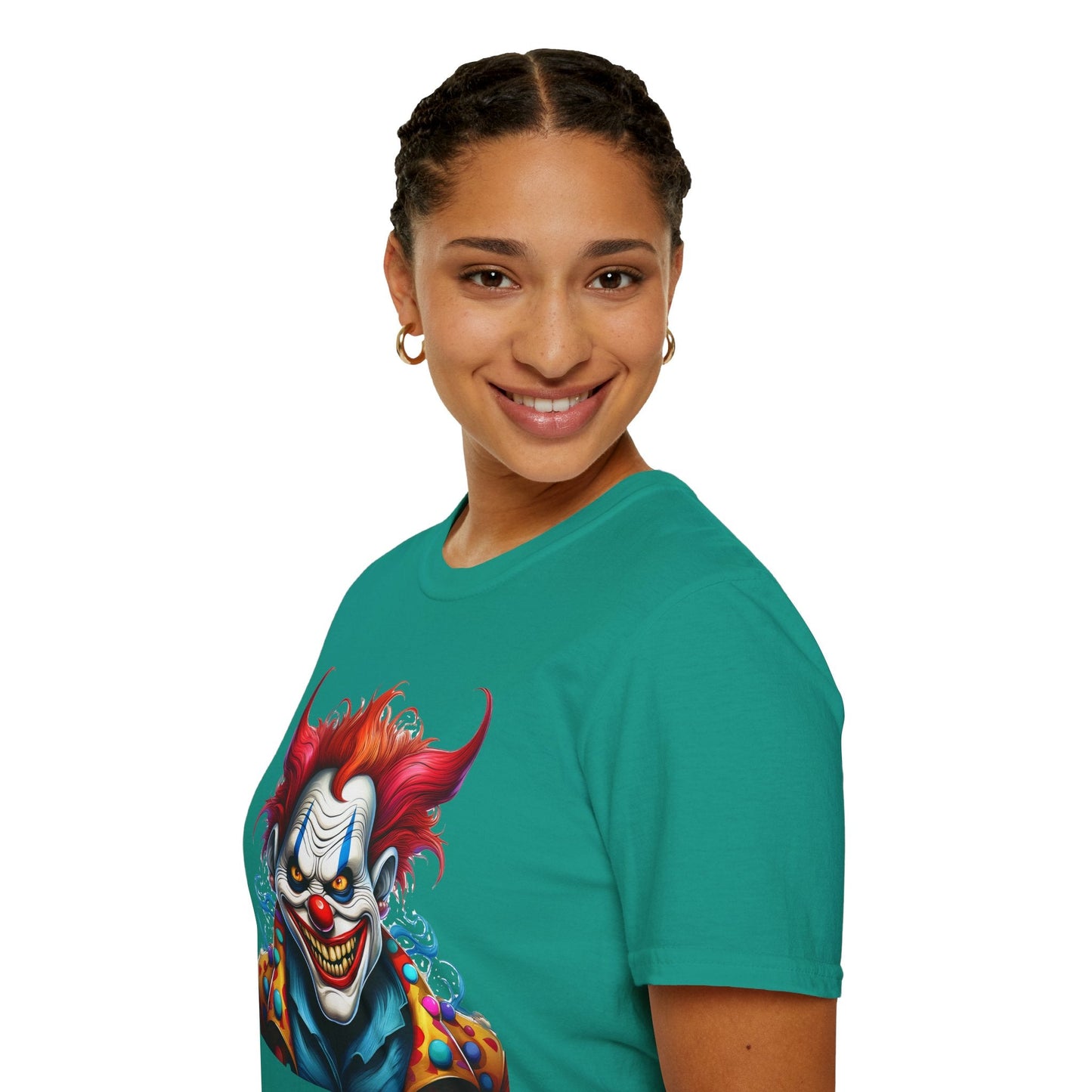 Clown Shirt Unisex Tee Circus Shirt Funny Man Shirt Scary Man Tee 100 Percent Cotton Gildan 64000