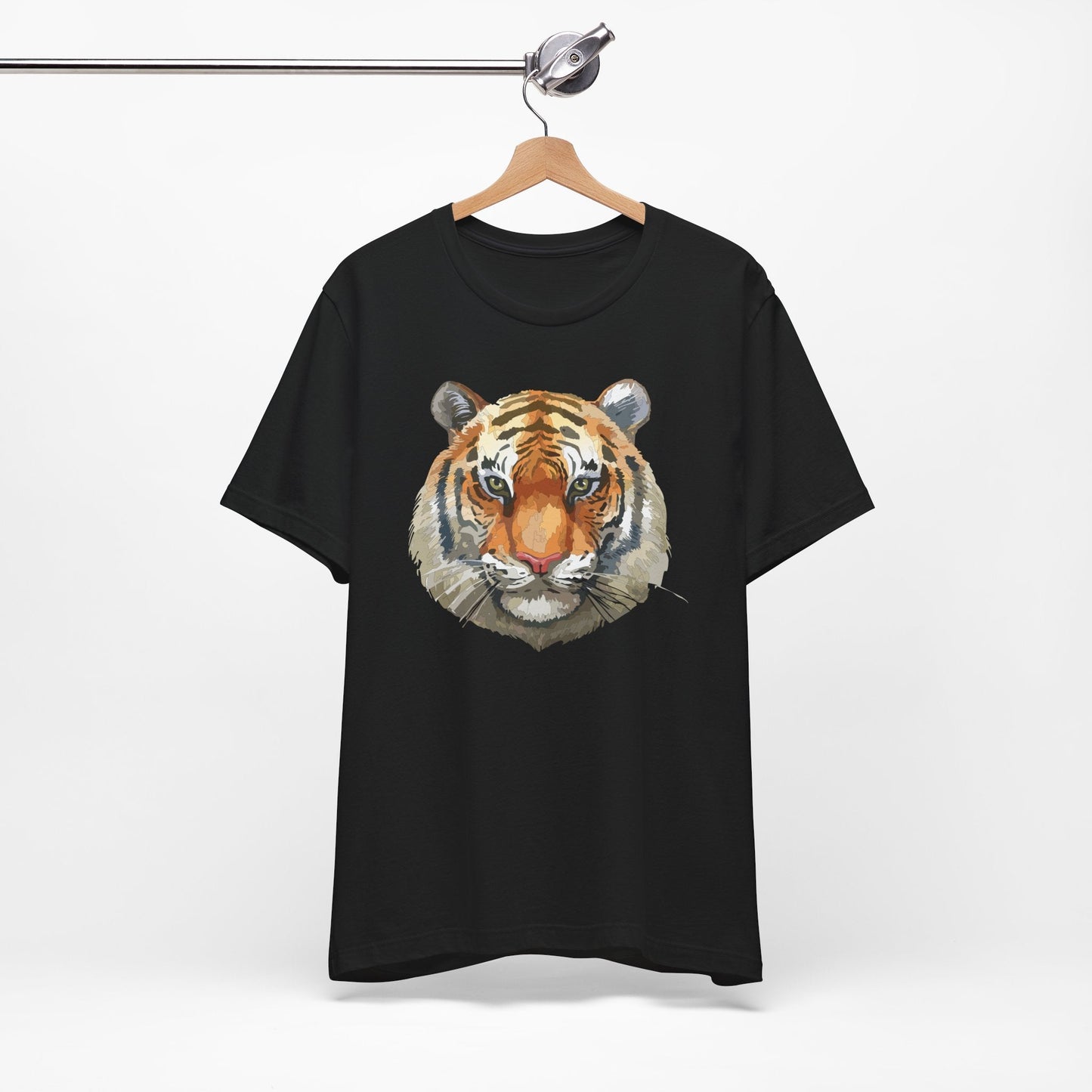 Wild Tiger Face Graphic T-Shirt Unisex Cotton Animal Design Wildlife Tee 1