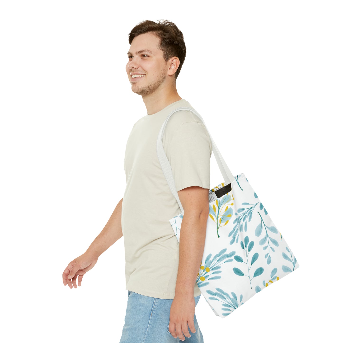 Canvas Bag with Floral Prints