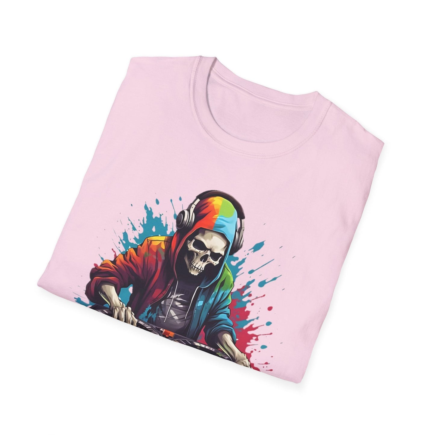 Skull T Shirt Unisex Skeleton Tee 100 Cotton Softstyle Gildan 64000 Graphic Tee Artwork