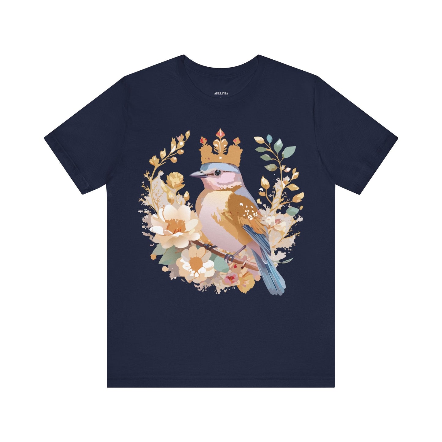 Medallion Graphic Tee Unisex Art Design Adelpha Vintage Inspired Short Sleeve Tee