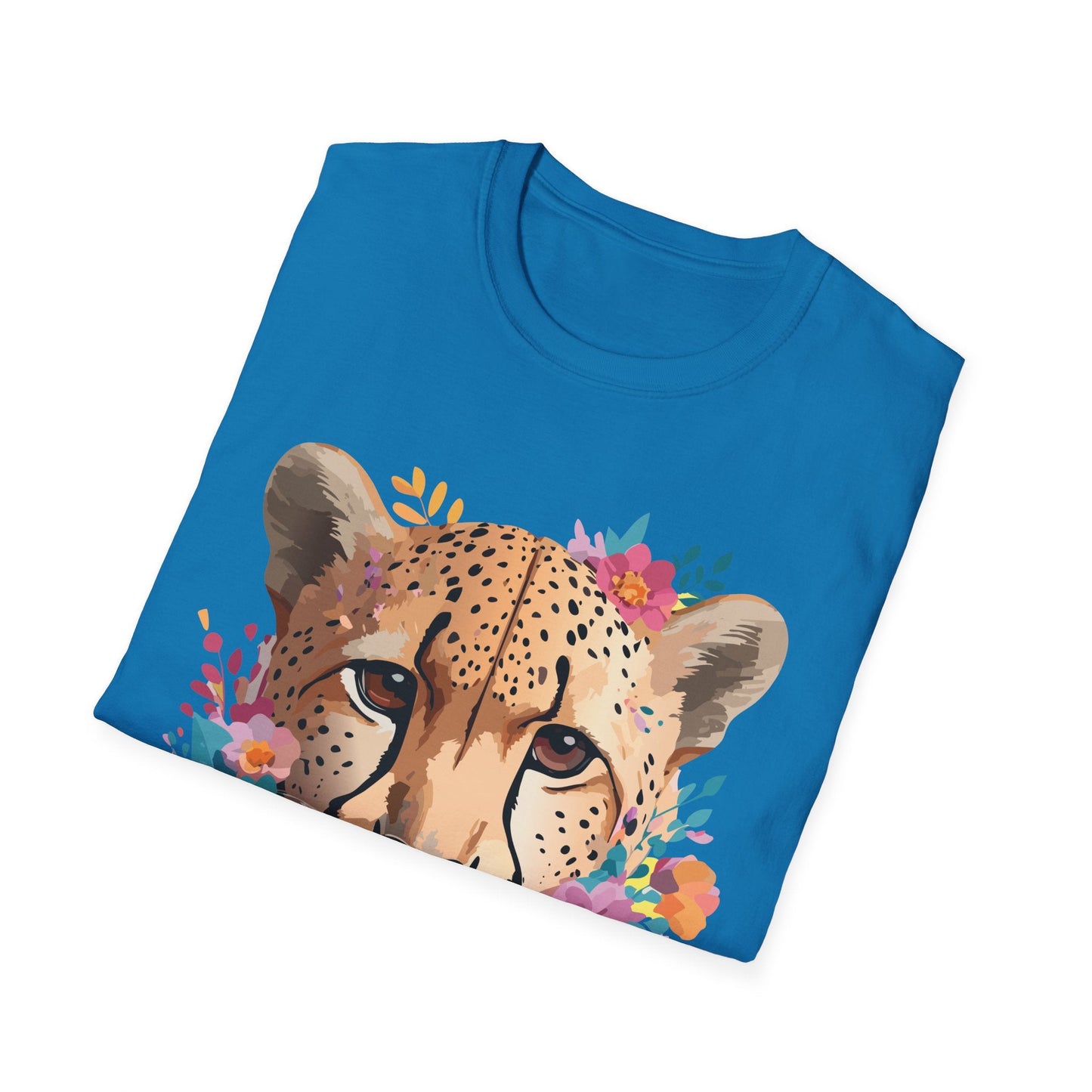 Cheetah Print Unisex Softstyle Tee Gildan 64000 Cotton Short Sleeve Shirt