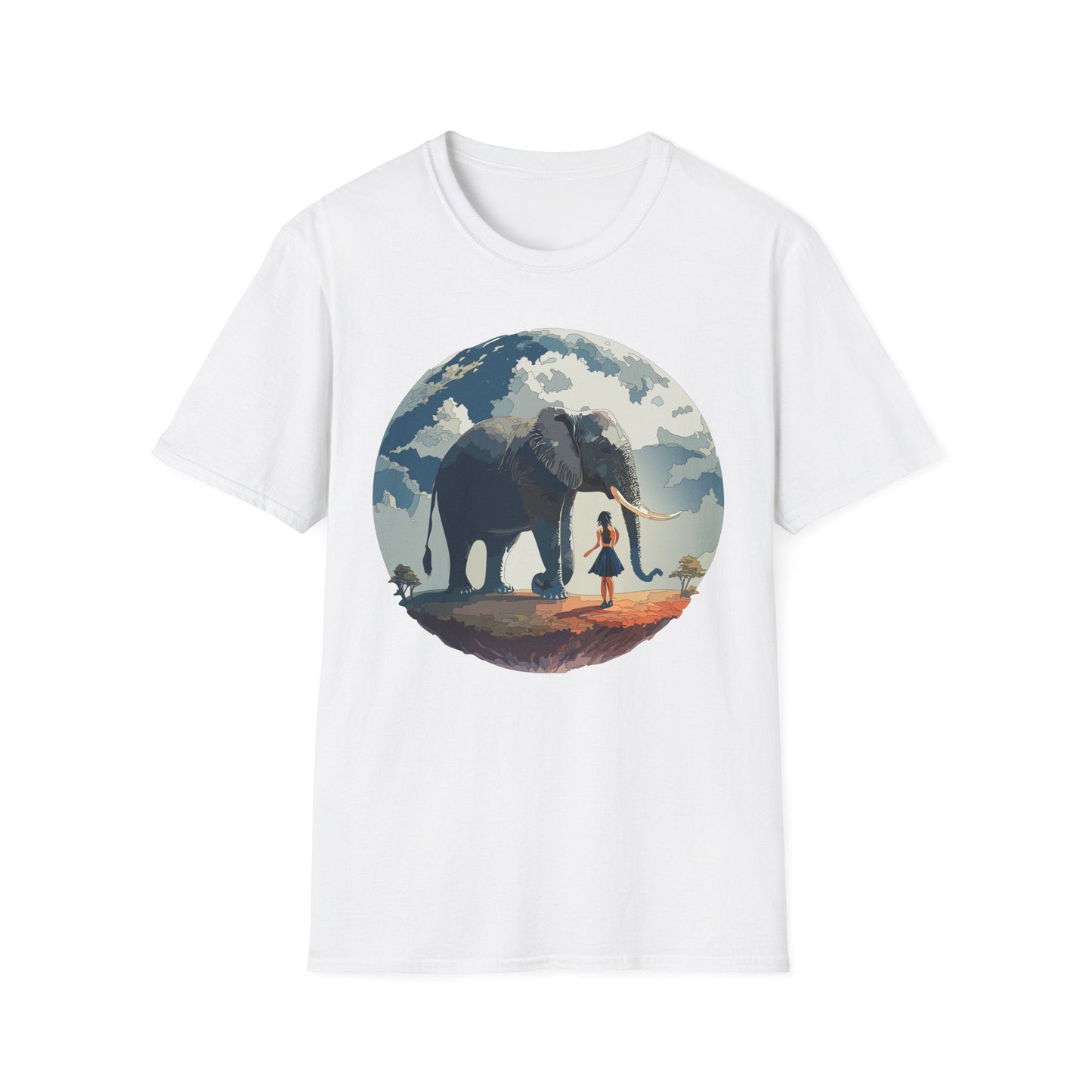 Womens Graphic T Shirt Art Design Tee Softstyle Gildan 64000 100 Percent Ring Spun Cotton
