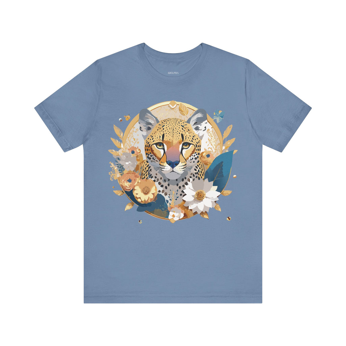 Medallion Graphic Unisex Cotton Bella+Canvas Tee with Floral Art Design n150