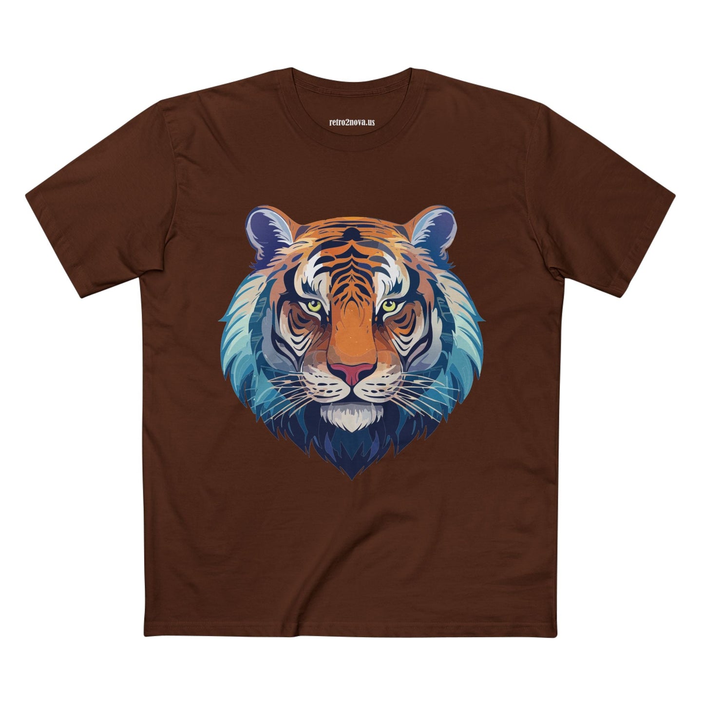 Tiger Shirt Unisex Premium Cotton Staple Tee With Original Art Design From Retro2Nova Exclusive Art Collection