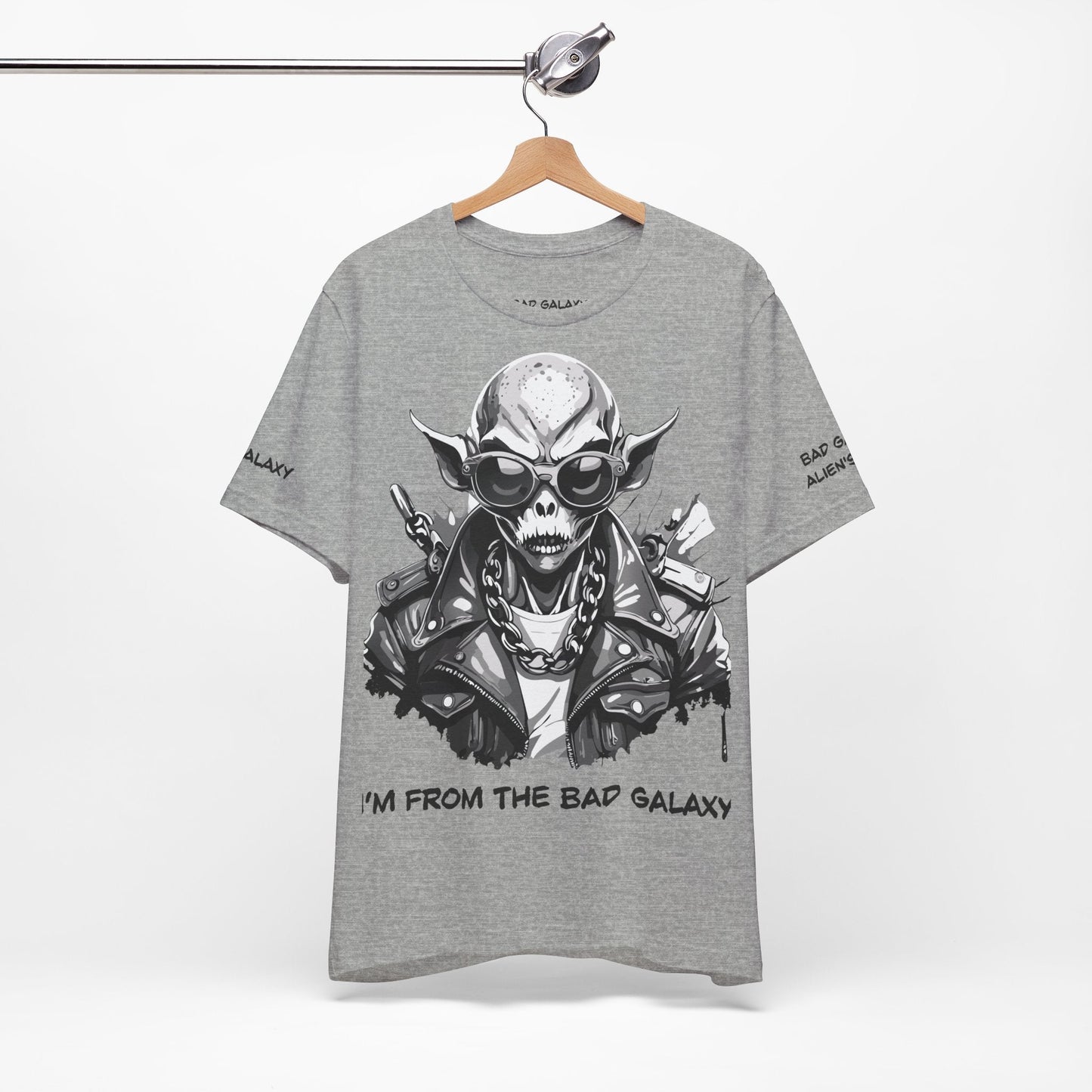 Alien Tee Shirt From Bad Galaxy Made To Order 100 Percent Cotton Eco Friendly Inks Free Shipping