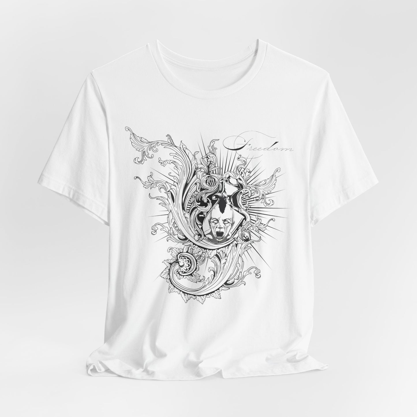 Freedom Art Design Tee, Artistic Tee, Graphic T-Shirt, Music Tees, Artistic Music T-Shirt, Vintage Top