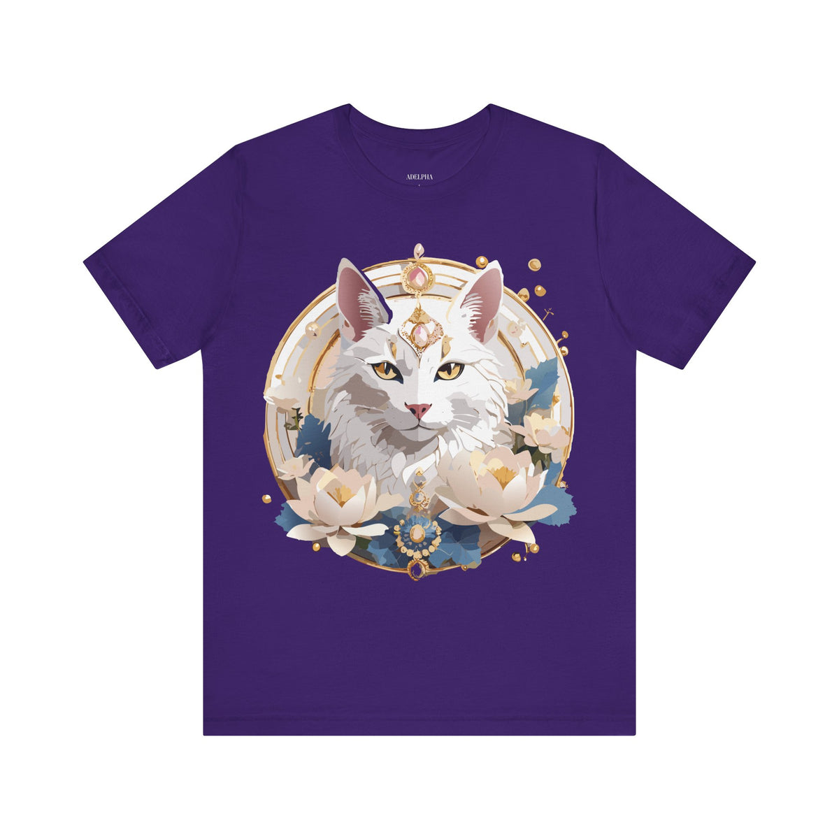 Medallion Graphic Unisex Cotton Bella+Canvas Tee with Art Design d75