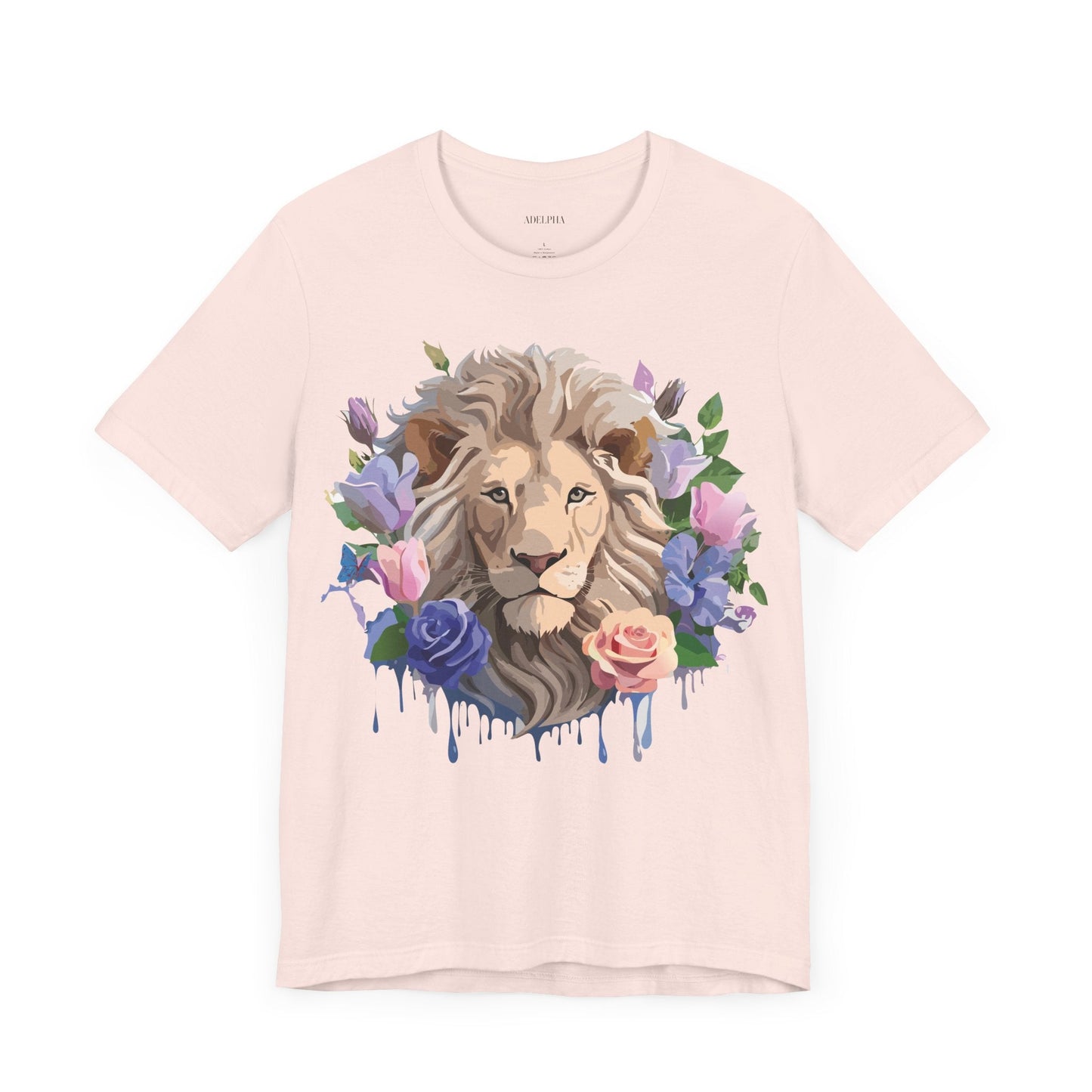 Lion Graphic Unisex 100 Cotton Vintage Animal Artwork Tee 4