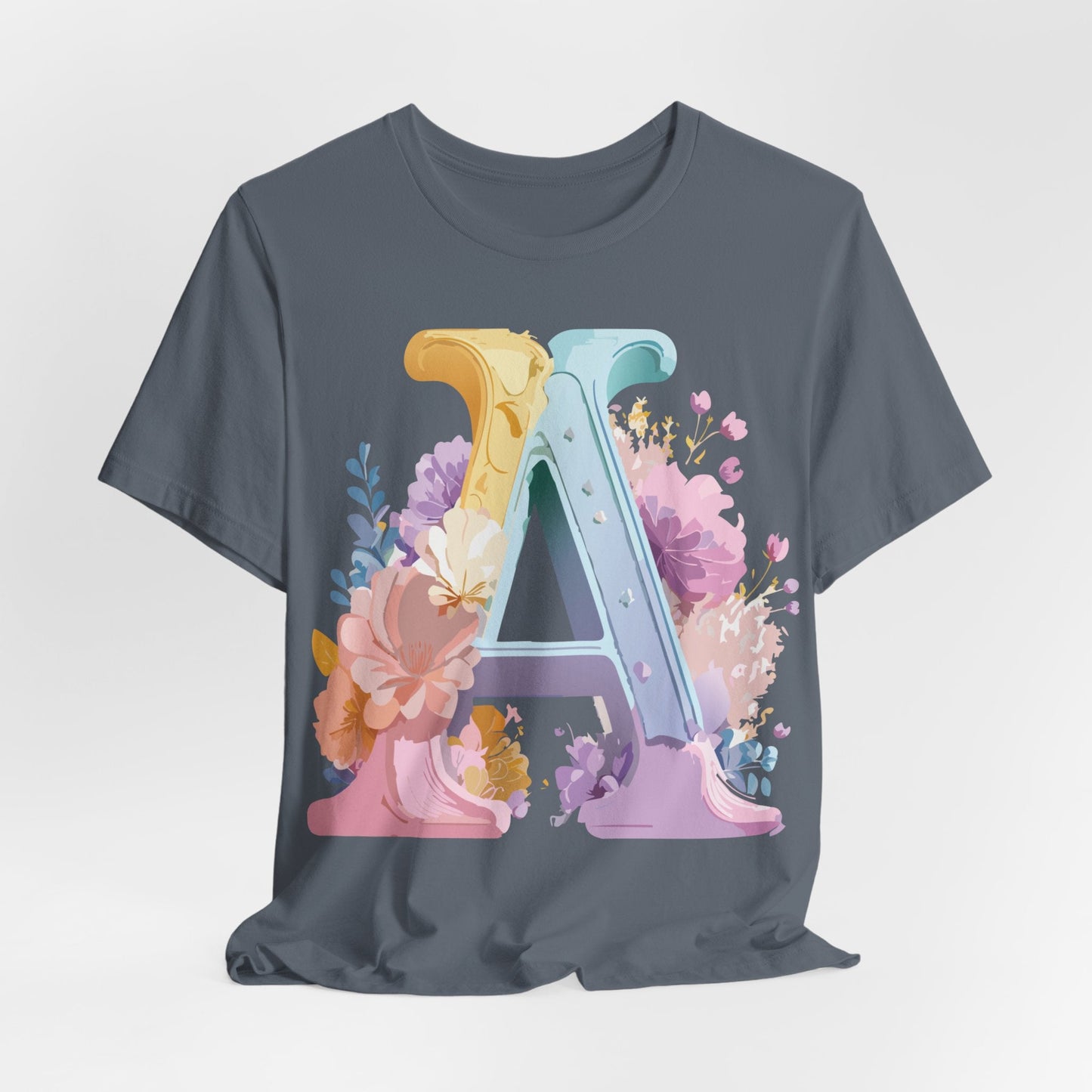 Letter A Shirt Unisex Graphic Tee With Vintage Inspired Adelpha Artwork For Everyday Wear