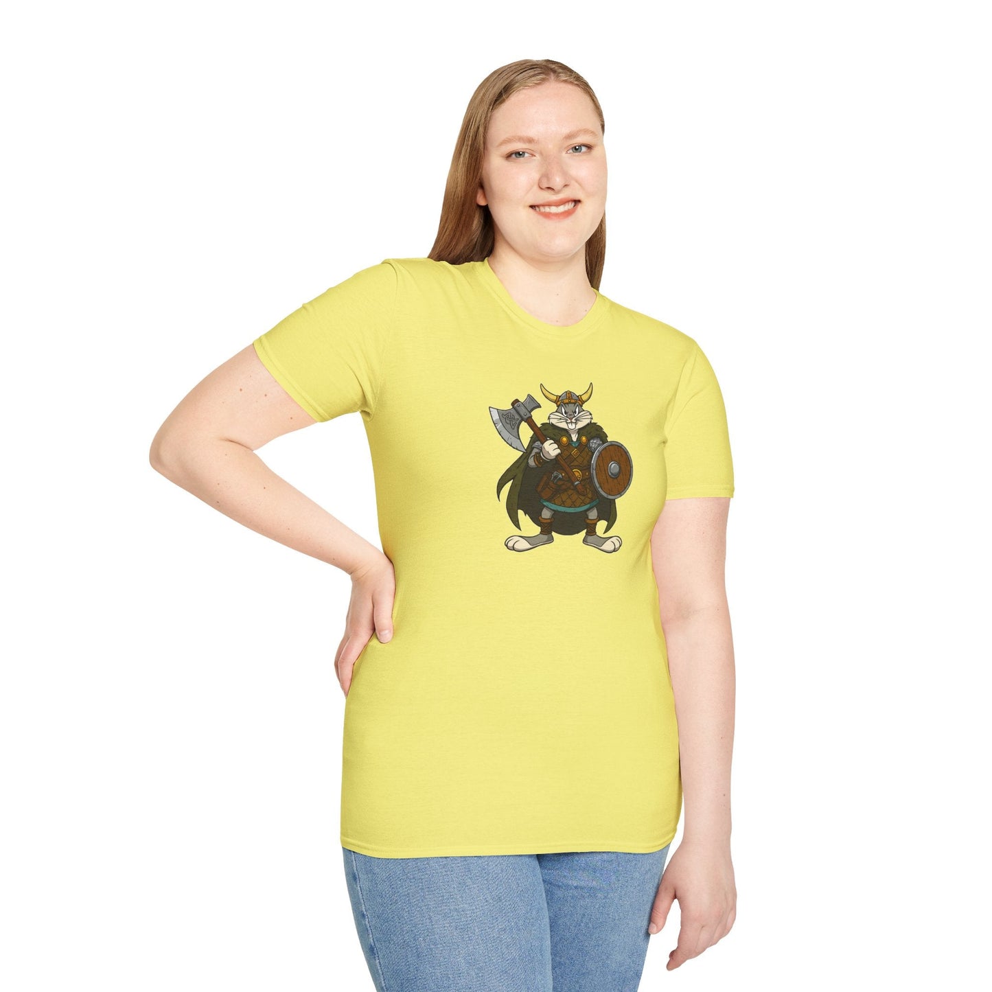 Bugs Bunny T Shirt Cartoon Design Unisex Graphic Tee Gildan Softstyle 64000 Animation Artwork