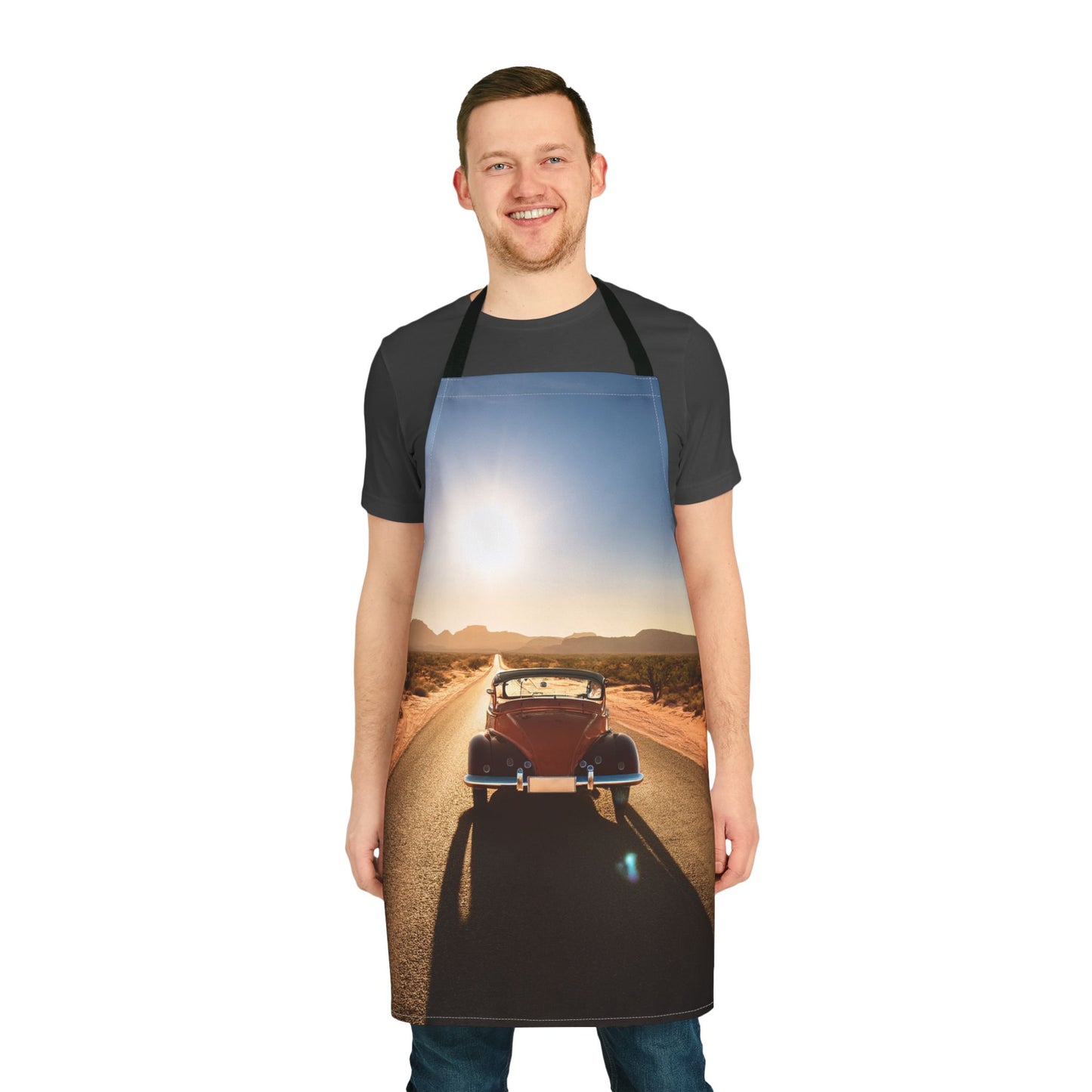 Car 100% Polyester Stain-resistant 31.5 x 25.6 | Art Print Canvas Apron 6