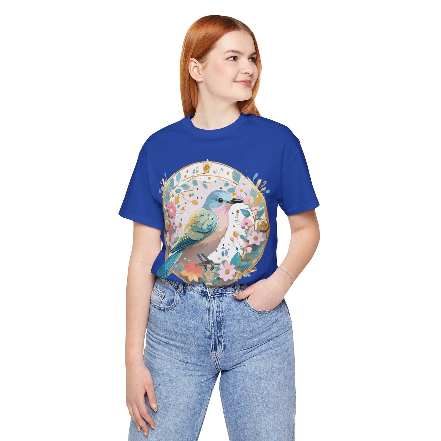 Medallion Graphic Unisex 100 Cotton Vintage Animal Medal Artwork Tee 77
