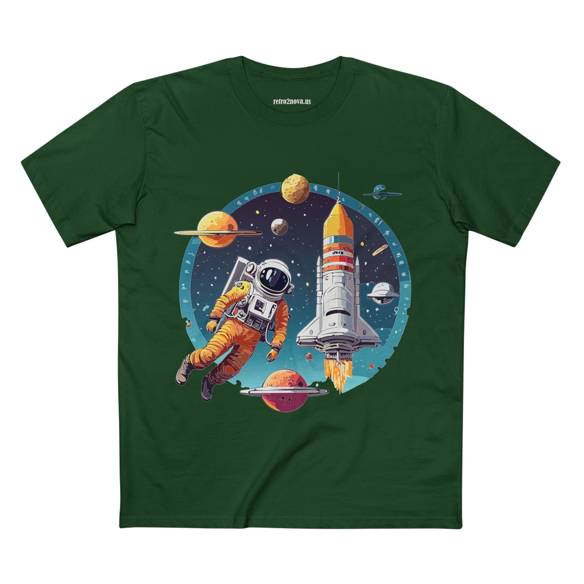 Cosmos Astronaut Graphic Tee Staple Unisex 100 Cotton Tee Shirt - CS-29