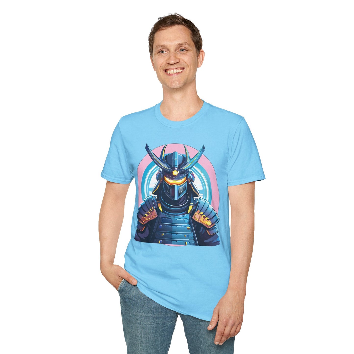 Samurai Shirt Unisex Gildan Softstyle 64000 Tee 100 Percent Ring Spun Cotton Breathable Lightweight