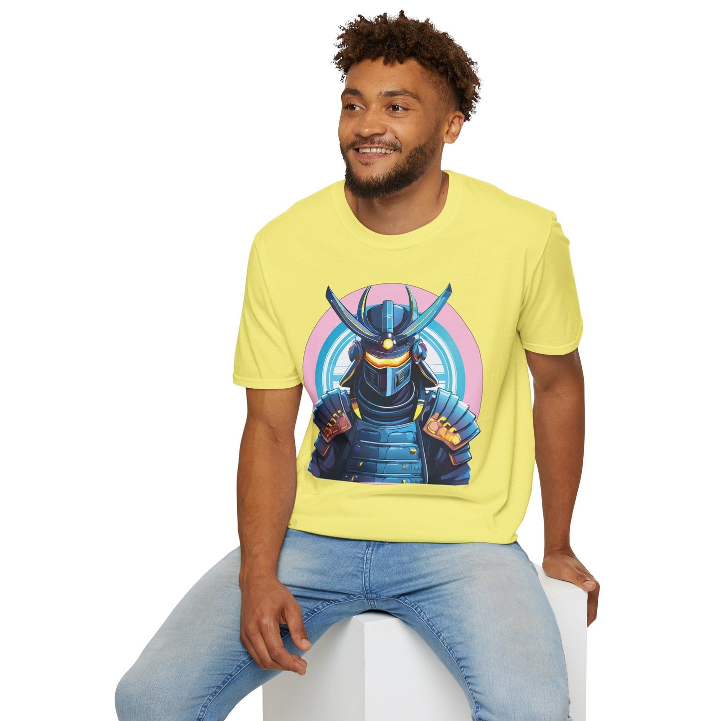 Samurai Shirt Unisex Gildan Softstyle 64000 Tee 100 Percent Ring Spun Cotton Breathable Lightweight