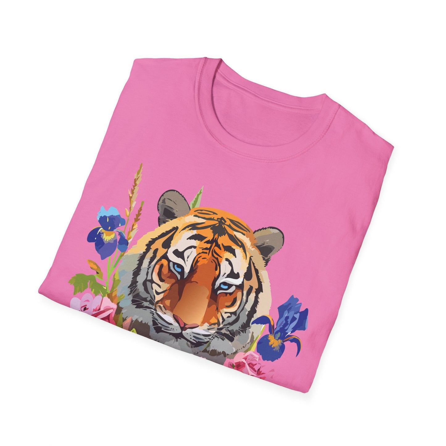 Unisex Tiger Shirt Softstyle Graphic Tee 100 Percent Cotton Apparel