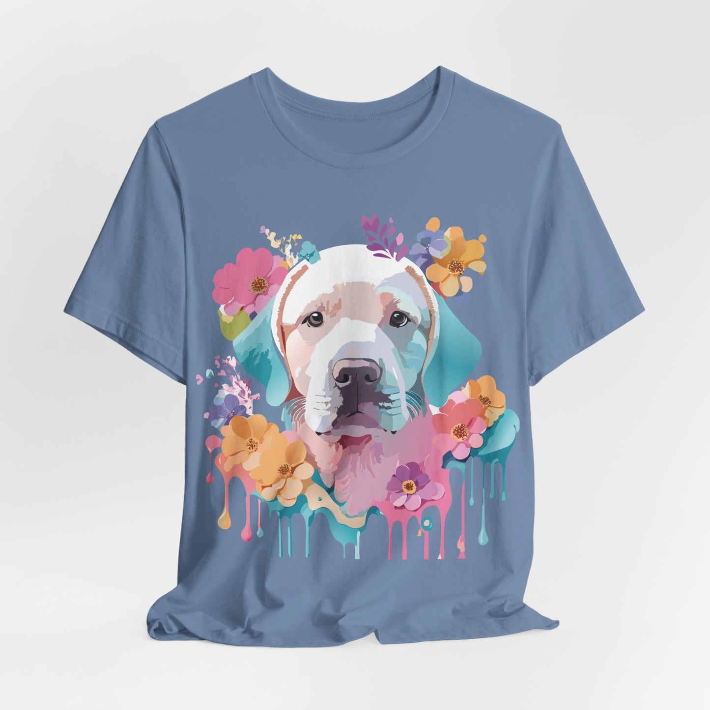 Dog Graphic Tee Unisex Vintage Inspired Art Design Adelpha Short Sleeve Jersey Shirt