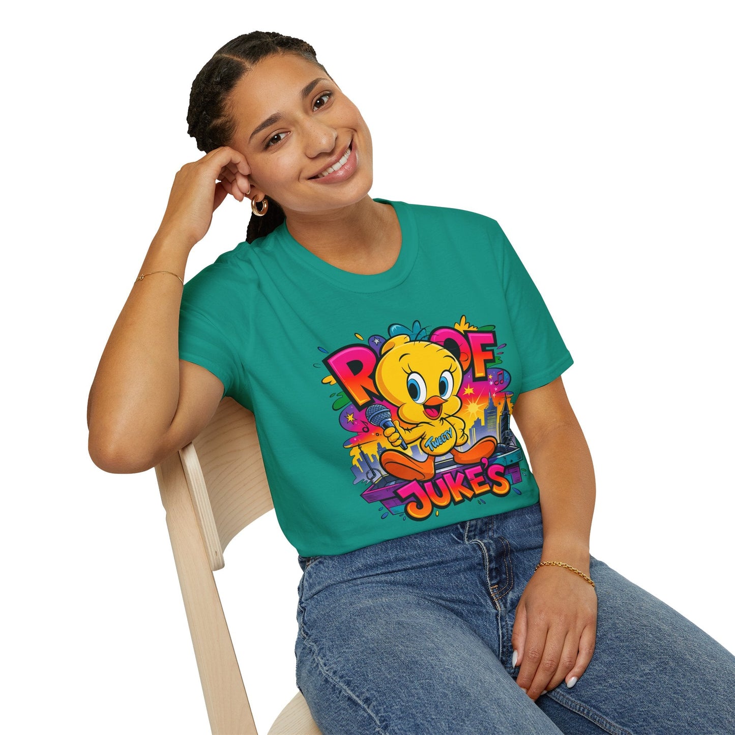 Unisex Cartoon T Shirt With Animation Design Versatile Funny Animals Tee Shirt Gildan Softstyle