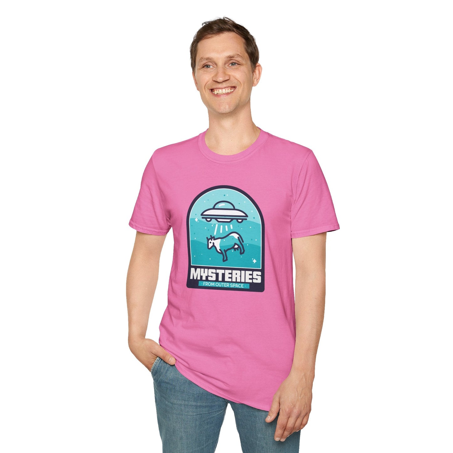 Mysteries UFO Abduction TShirt  Retro Alien Space Graphic Tee