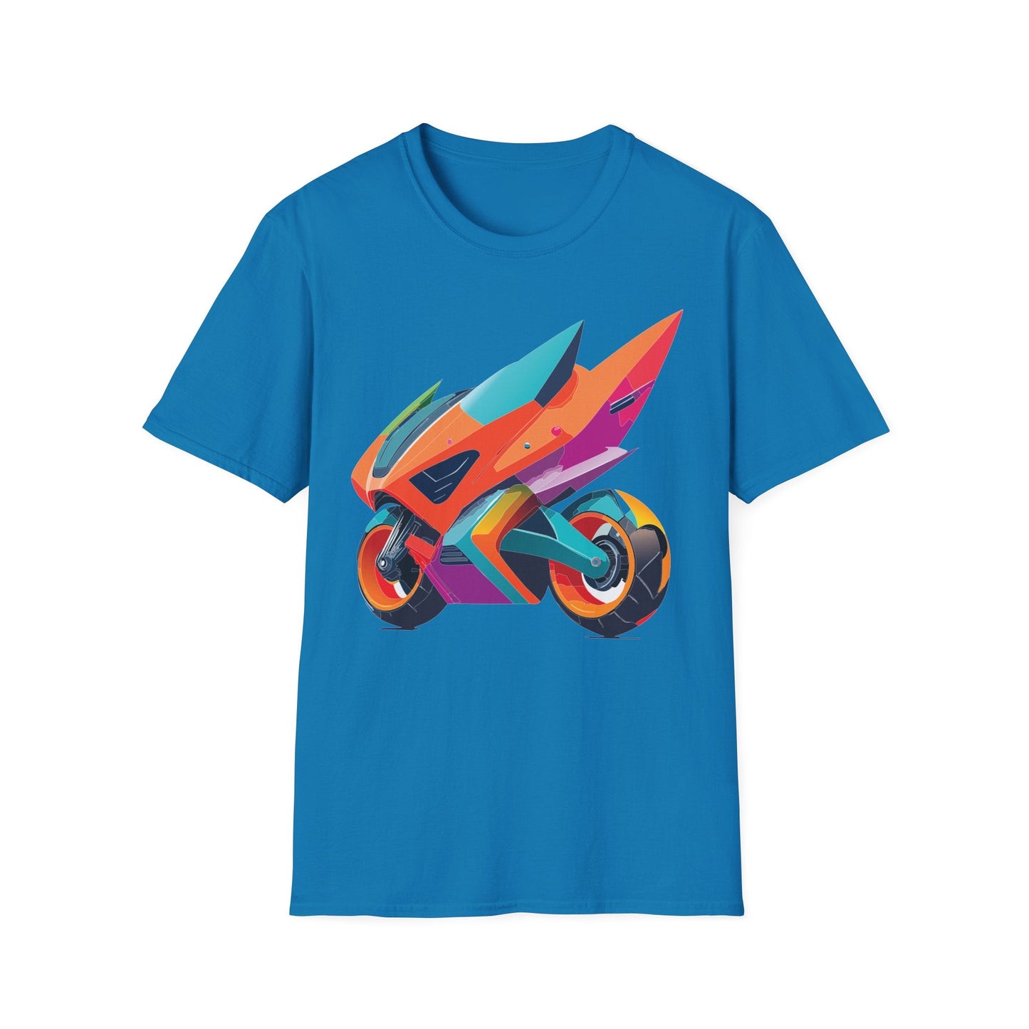Unisex Bike T Shirt Moto Shirt Motorcycle MTB T Shirt 100 Percent Cotton Softstyle