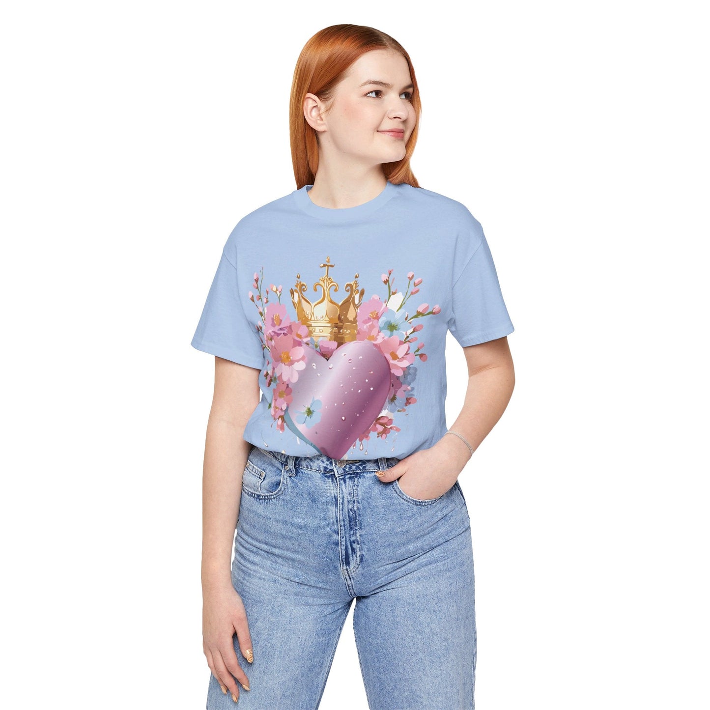 Valentine Graphic Tee Unisex Jersey Short Sleeve By Adelpha Vintage Inspired Artwork