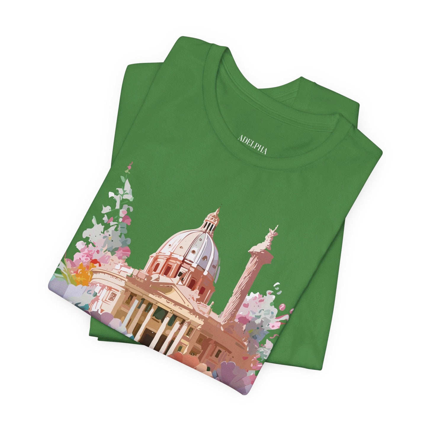 Tourist Shirt Rome Graphic Tee Unisex Jersey Short Sleeve Art Design By Adelpha Artwork