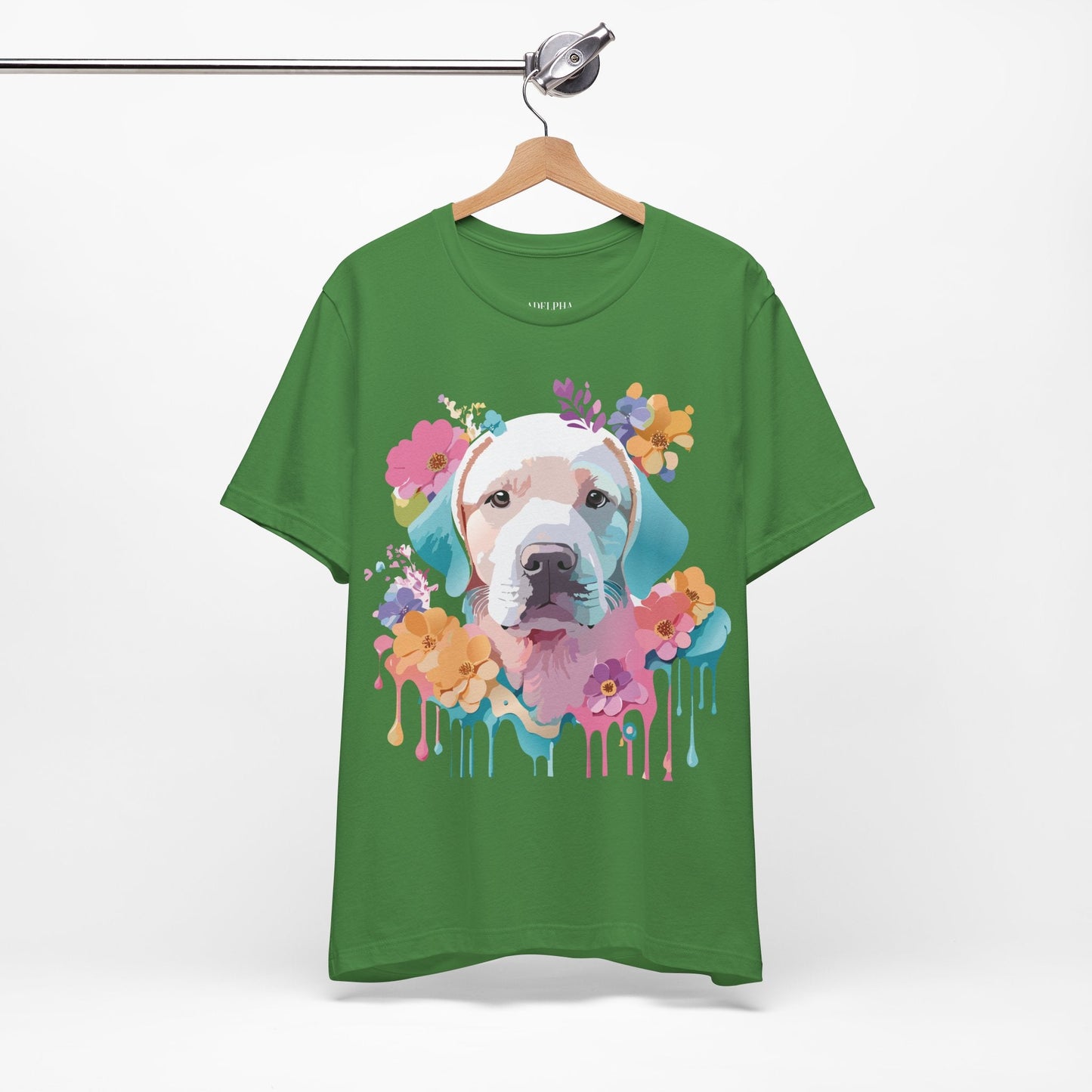 Dog Graphic Tee Unisex Vintage Inspired Art Design Adelpha Short Sleeve Jersey Shirt