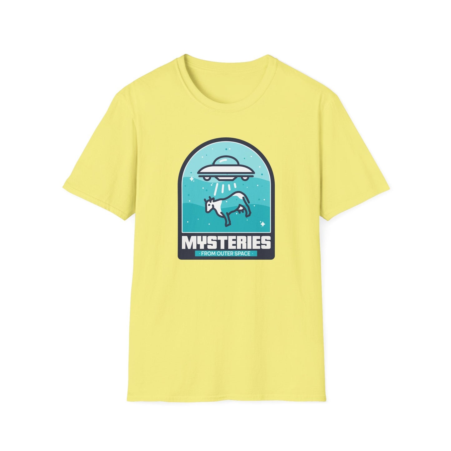 Mysteries UFO Abduction TShirt  Retro Alien Space Graphic Tee